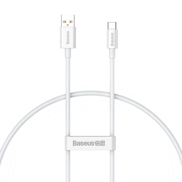 Cable USB do USB-C Baseus Superior 100W 0.25m (white) - Image 2