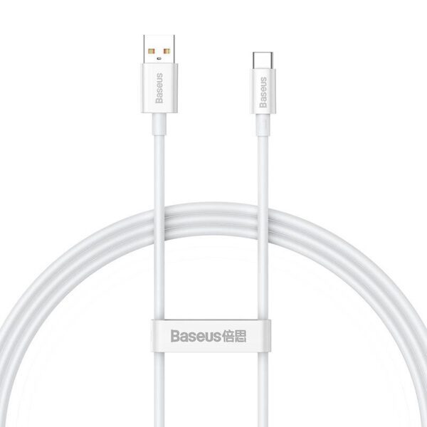 Cable USB do USB-C Baseus Superior 100W 1m (white) - Image 2