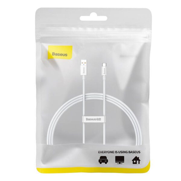 Cable USB do USB-C Baseus Superior 100W 1m (white) - Image 8