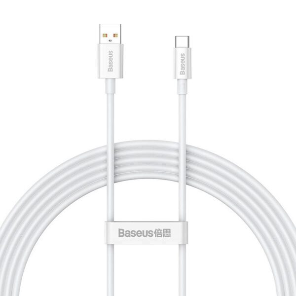 Cable USB do USB-C Baseus Superior 100W 2m (white) - Image 2
