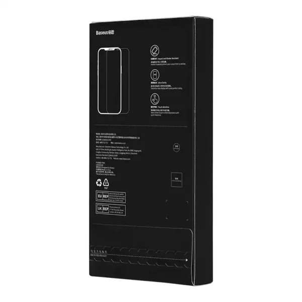 Tempered Glass Baseus Corning for iPhone 13/13 Pro/14 with built-in dust filter - Image 9