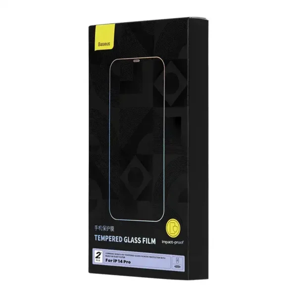 Tempered Glass Baseus Corning for iPhone 14 Pro with built-in dust filter - Image 8