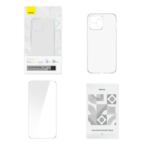 Transparent Case and Tempered Glass set Baseus Corning for iPhone 14 Pro Max - Image 8