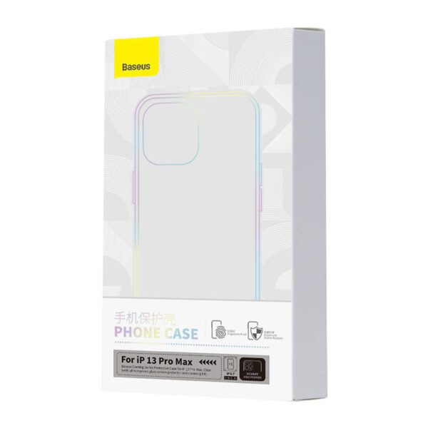 Transparent Case and Tempered Glass set Baseus Corning for iPhone 13 Pro Max - Image 9