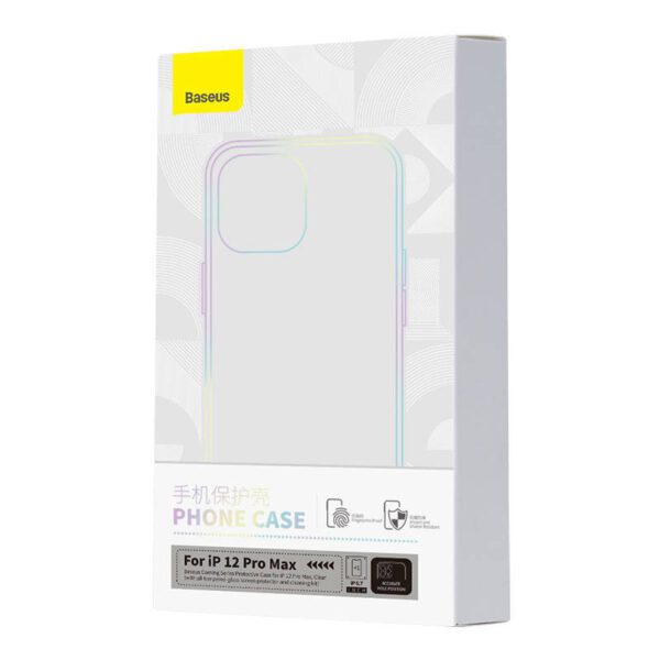 Transparent Case and Tempered Glass set Baseus Corning for iPhone 12 Pro Max - Image 9