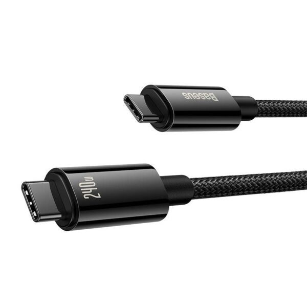 USB-C to USB-C cable Baseus Tungsten Gold 240W 2 m (black) - Image 7