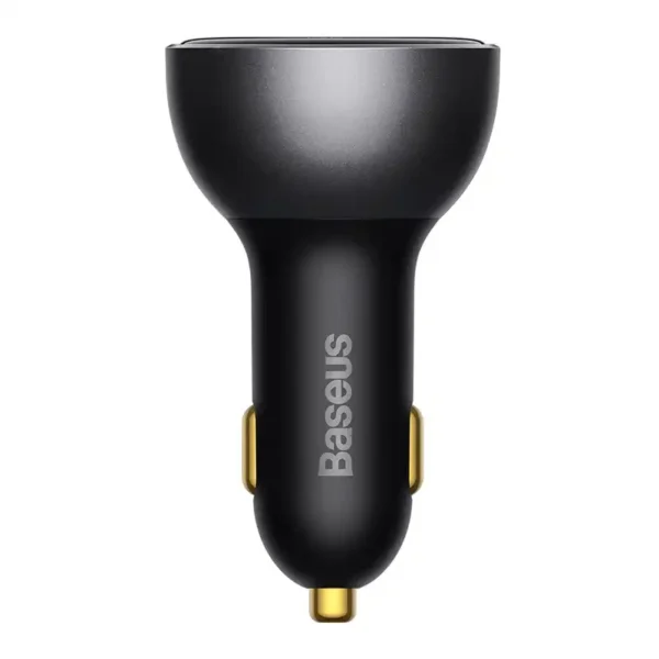 Car charger Baseus Superme, USB, USB-C, 140W (black) - Image 2