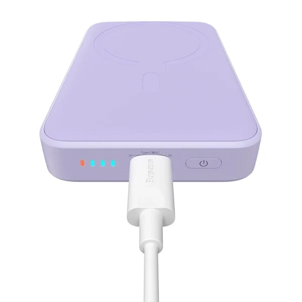 Powerbank Baseus Magnetic Mini 10000mAh, USB-C  20W MagSafe (purple) - Image 8