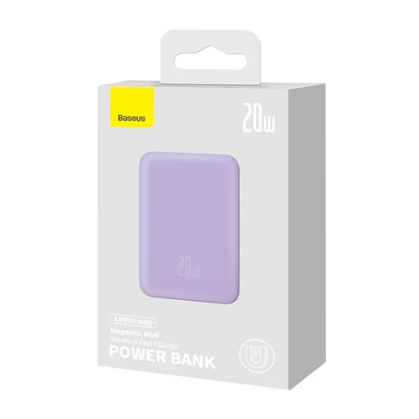 Powerbank Baseus Magnetic Mini 10000mAh, USB-C  20W MagSafe (purple) - Image 9