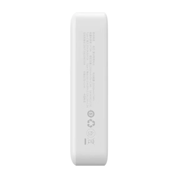 Powerbank Baseus Magnetic Mini 20000mAh, USB-C 20W MagSafe (white) - Image 5