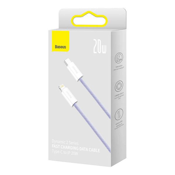 USB-C to Lightning cable Baseus Dynamic 2 Series 20W 2m (purple) - Image 8