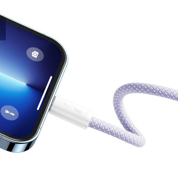USB-C to Lightning cable Baseus Dynamic 2 Series 20W 2m (purple) - Image 7