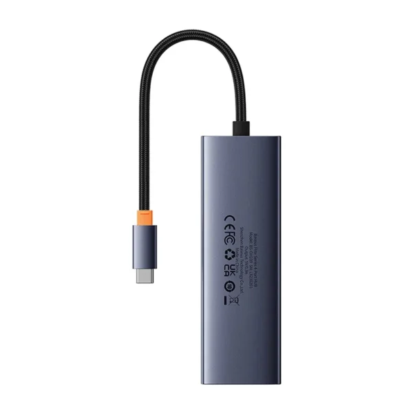 4in1 Hub Baseus  UltraJoy USB-C do 3x USB 3.0 + RJ45 (space grey) - Image 7