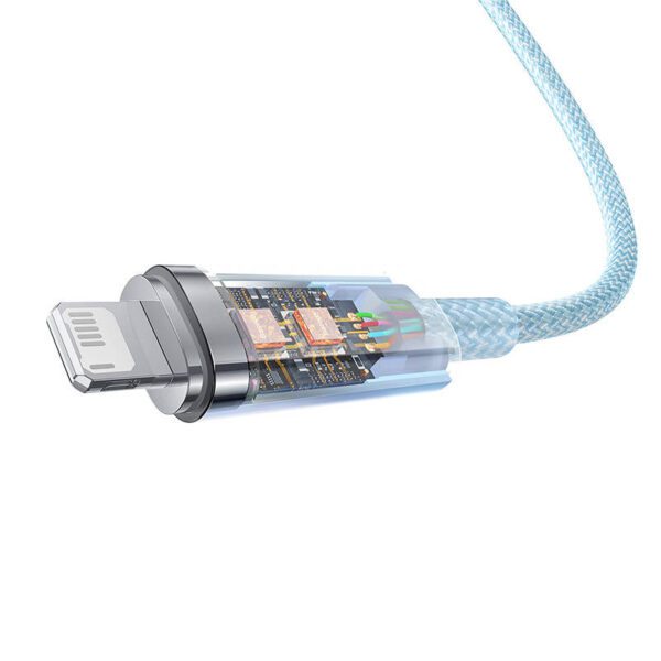Fast Charging Cable Baseus Explorer USB to Lightning 2.4A 1M (blue) - Image 6
