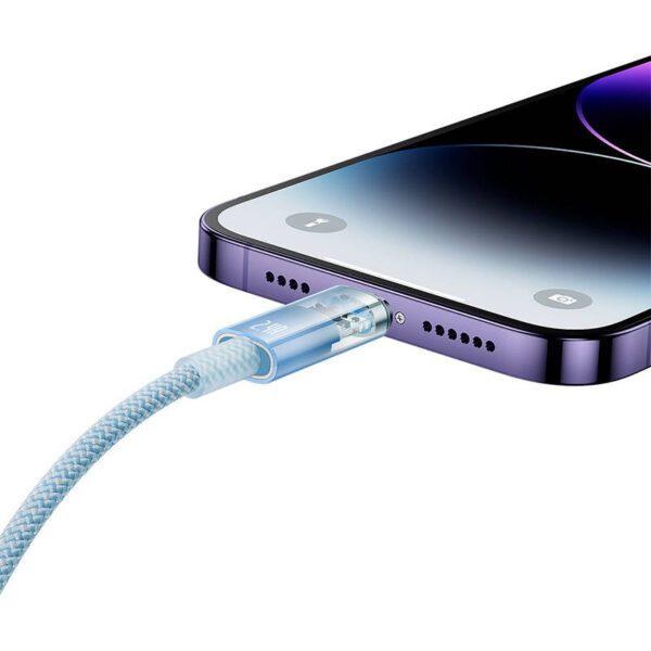 Fast Charging Cable Baseus Explorer USB to Lightning 2.4A 1M (blue) - Image 8