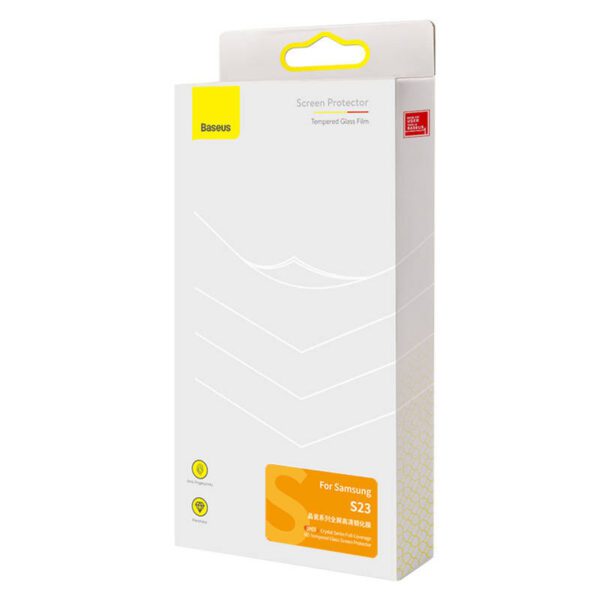 Tempered Glass Baseus Screen Protector for Samsung S23 - Image 3