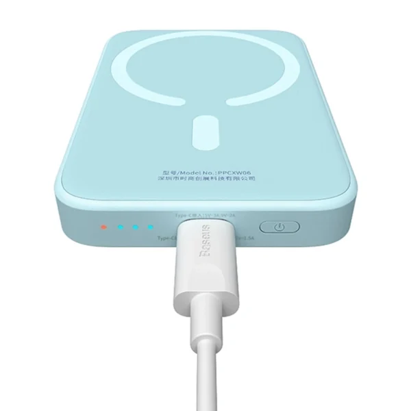 Powerbank Baseus Magnetic Mini 6000mAh, USB-C  20W MagSafe (blue) - Image 8