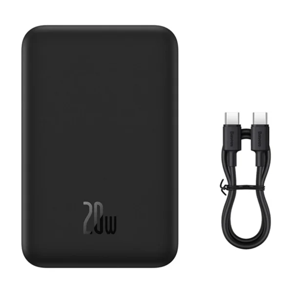 Powerbank Baseus Magnetic Mini 20000mAh, USB-C 20W MagSafe (black) - Image 7