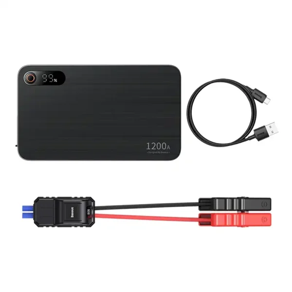 Car Jump Starter Baseus Black Super Energy Pro+ 1200A  (black) - Image 8