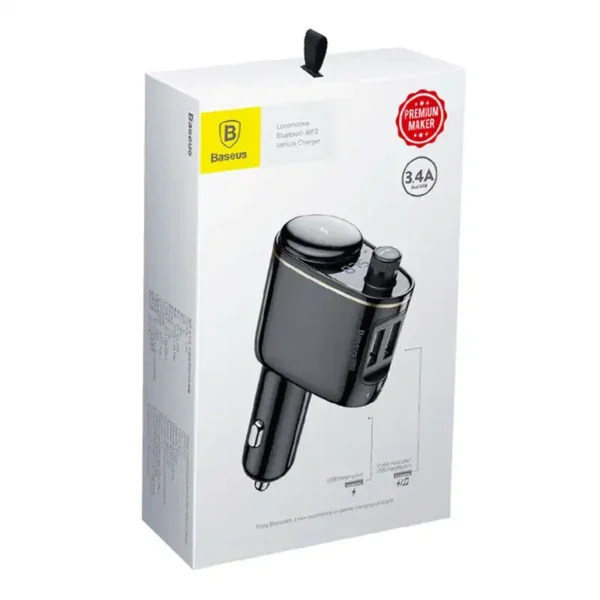 Car Bluetooth MP3 Player Baseus S-06Black OS - Image 7