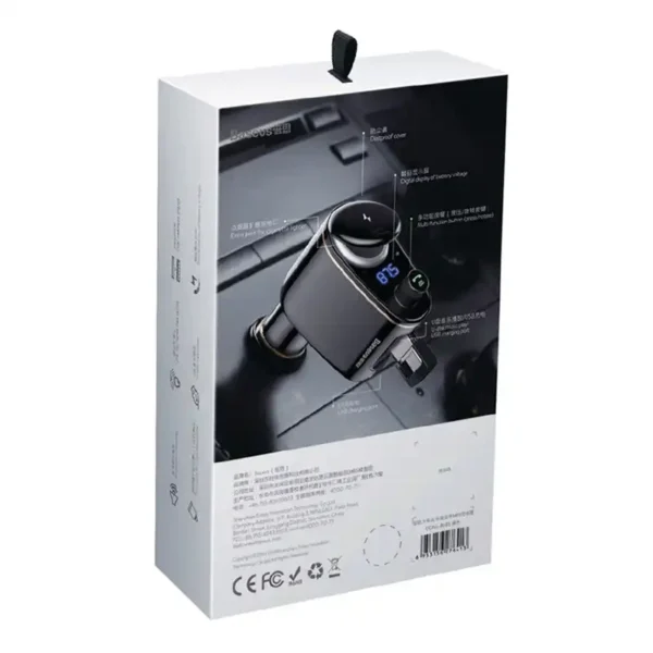 Car Bluetooth MP3 Player Baseus S-06Black OS - Image 8