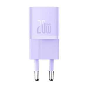 Mini wall charger Baseus GaN5 20W (purple)