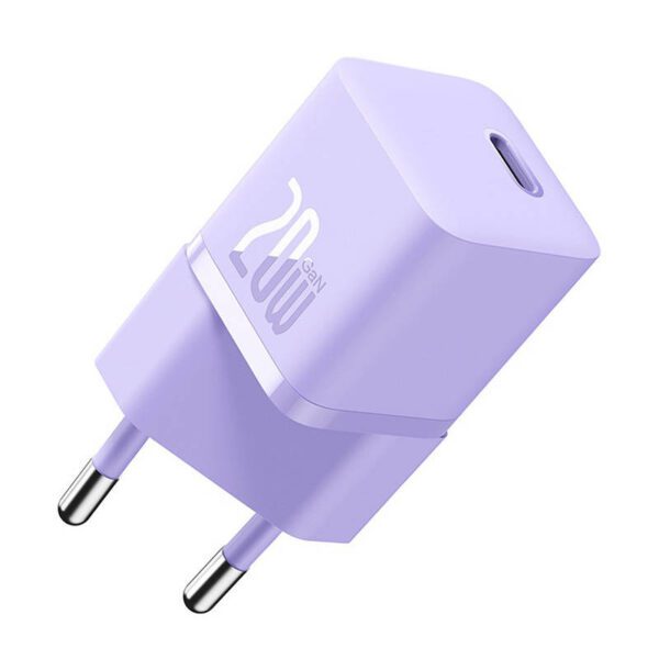 Mini wall charger Baseus GaN5 20W (purple) - Image 2