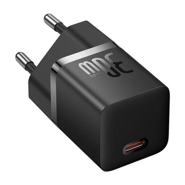 Mini wall charger Baseus GaN5 30W (black) - Image 3