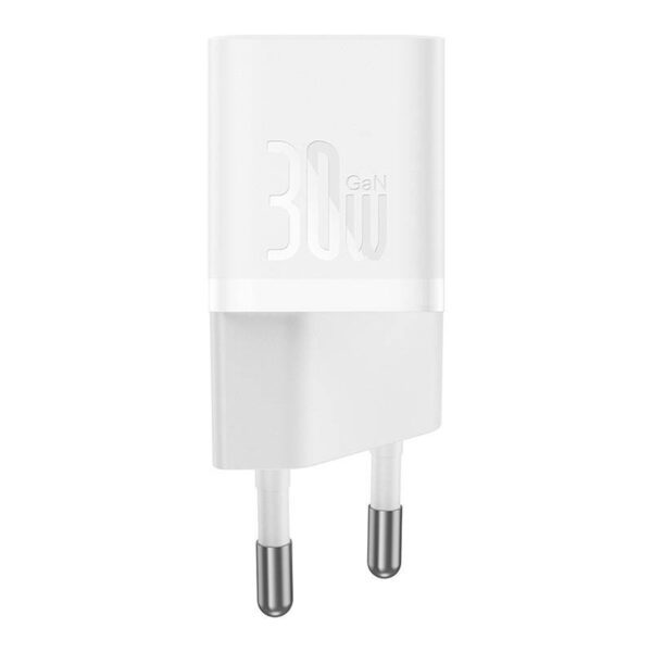Mini wall charger Baseus GaN5 30W (white) - Image 2