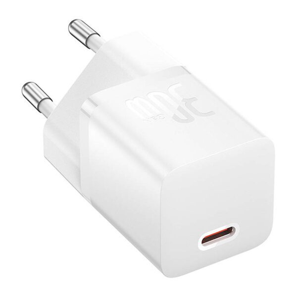 Mini wall charger Baseus GaN5 30W (white) - Image 3