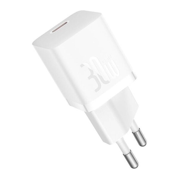 Mini wall charger Baseus GaN5 30W (white) - Image 4