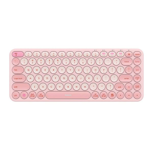 Baseus K01A Wireless Tri-Mode Keyboard Baby Pink - Image 2