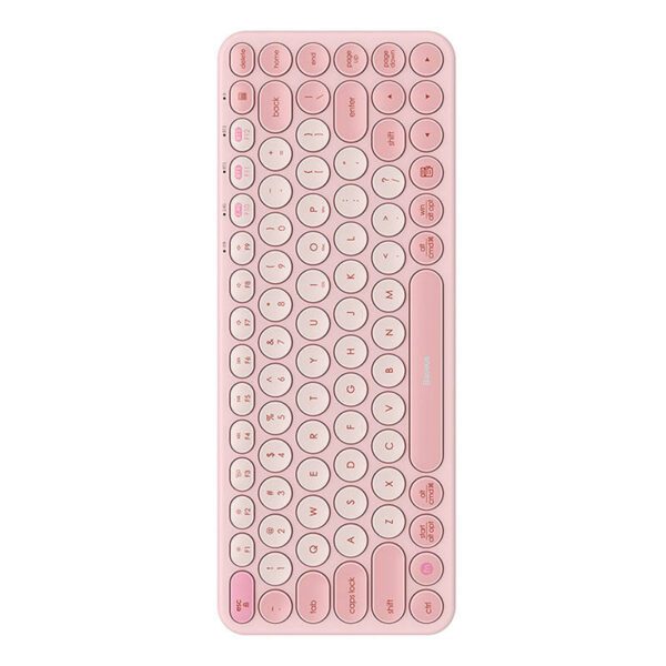 Baseus K01A Wireless Tri-Mode Keyboard Baby Pink - Image 3