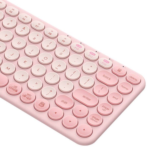 Baseus K01A Wireless Tri-Mode Keyboard Baby Pink - Image 7