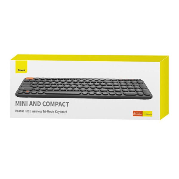 Wireless Tri-Mode Keyboard Baseus K01B (Gray) - Image 9