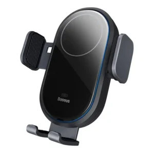 car holder with inductive charger Baseus LightChaser (Black)