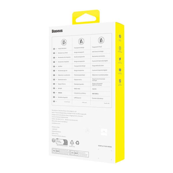 Phone Case for iP 13 PRO Baseus OS-Lucent Series (Clear) - Image 5