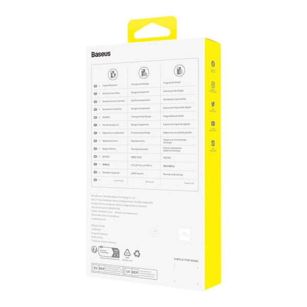 Phone Case for iP 14 PRO Baseus OS-Lucent Series (Clear) - Image 5