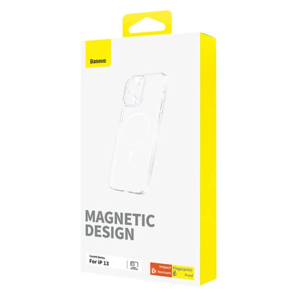 Magnetic Phone Case for iP 13 Baseus OS-Lucent Series (Clear) - Image 4