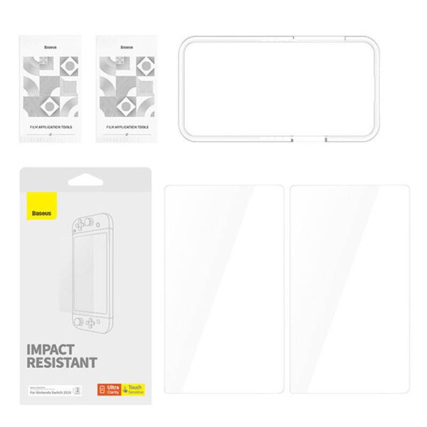 Tempered Glass Baseus Screen Protector for Nintendo Switch 2019 - Image 5