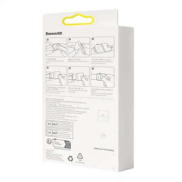 Baseus 40mm Protective Film for AP Watch 4/5/6/SE/SE 2, Clear - Image 6
