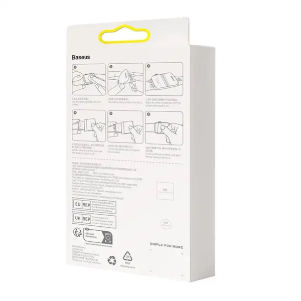 Baseus 44mm Protective Film for AP Watch 4/5/6/SE/SE 2, Clear - Image 6