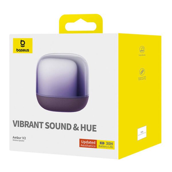 AeQur V2 Wireless Speaker  Baseus  (Purple) - Image 9