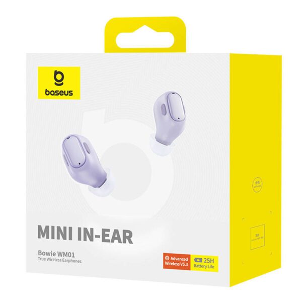 Wireless Earphones Baseus Bowie WM01(Purple) - Image 9