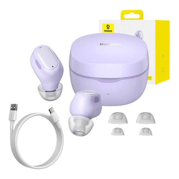 Wireless Earphones Baseus Bowie WM01(Purple) - Image 11