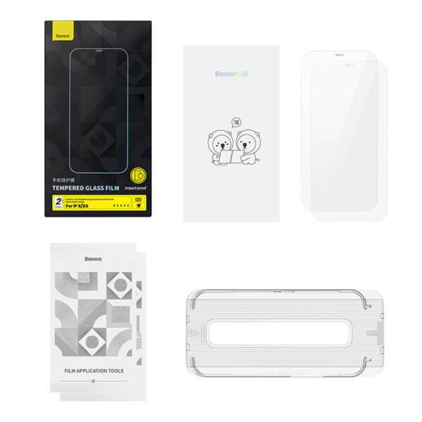 2x Baseus Crystal Tempered Glass 0.3mm for iPhone X/XS - Image 7