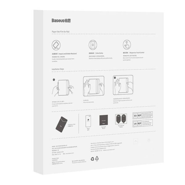 Tempered Glass Baseus Corning 0.4 mm for Pas Pro 12.9" - Image 10
