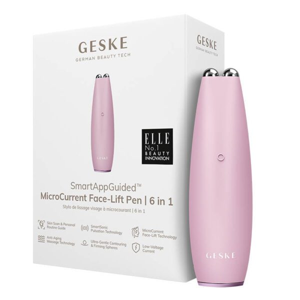 MicroCurrent Face-Lift Pen 6 in 1 Geske with APP (pink) - Image 2