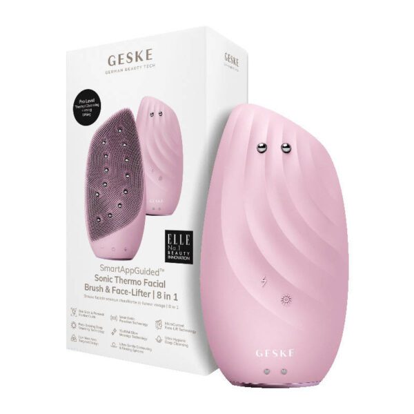 Sonic Thermo Facial Brush & Face-Lifter 8in1 Geske with APP (pink) - Image 2