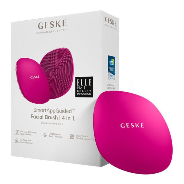 Facial Cleaning Brush 4in1 Geske with APP (magenta) - Image 2